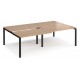 Adapt 1600mm Deep Sliding Top Double Back to Back Bench Desk